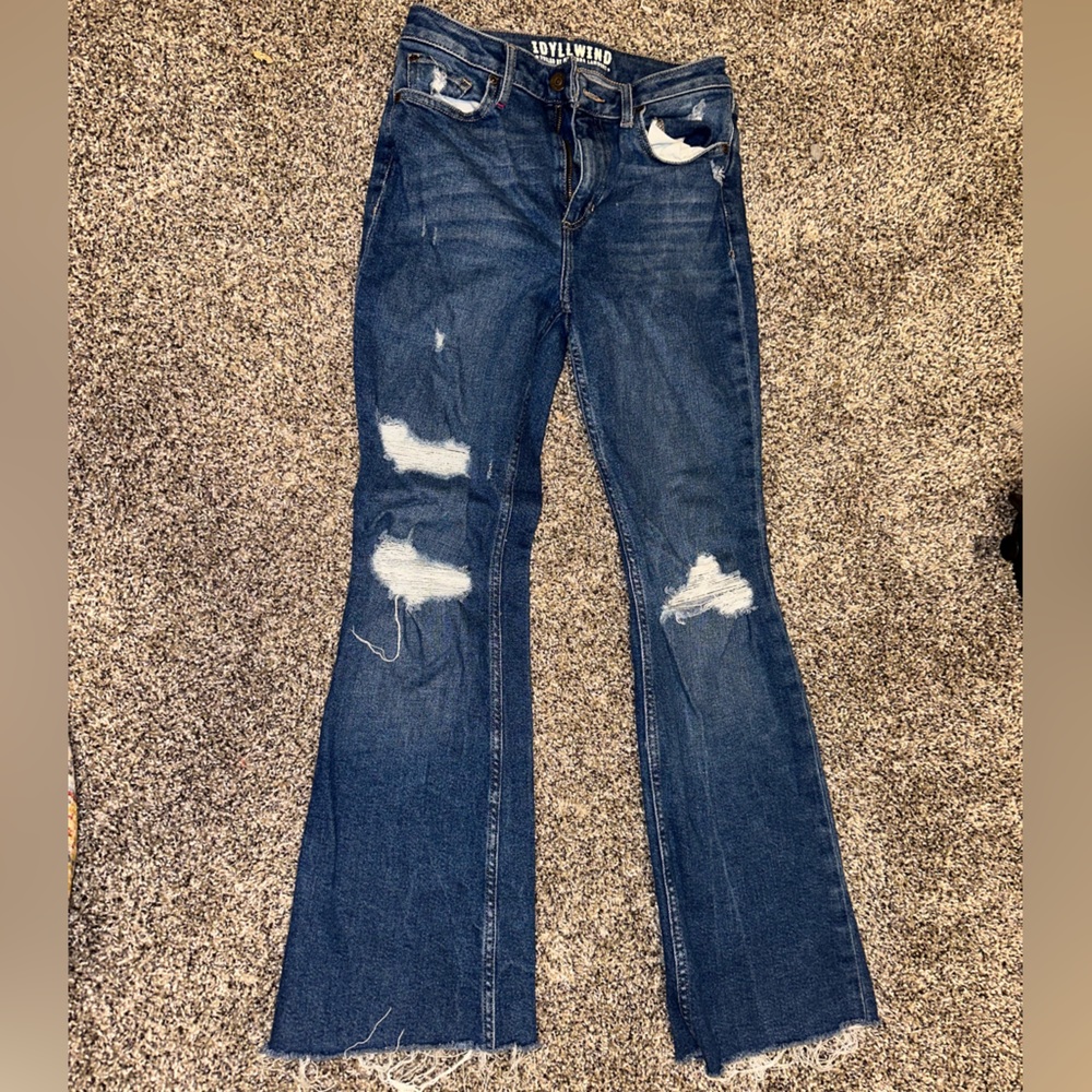 Idyllwind Distressed Flare Denim
